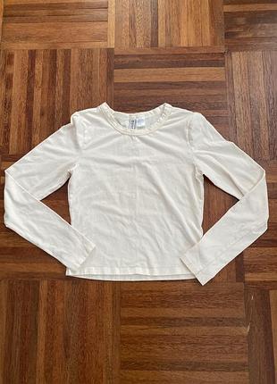 Новий бавовняний укорочений лонгслив кроп топ  divided by h&m s швеція 🇸🇪