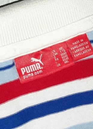 🎁1+1=3 брендова чоловіча футболка в смужку puma, розмір 52 — 546 фото