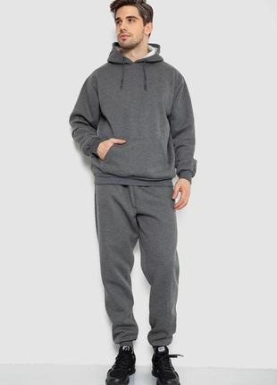 Спорт костюм мужской на флисе, цвет серый, 244r9146