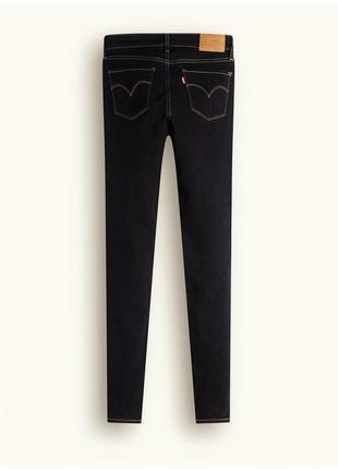 Фирменные однотонные женские джинсы levi's узкие женские джинсы скинни обтягивающие женские джинсы по фигуре2 фото