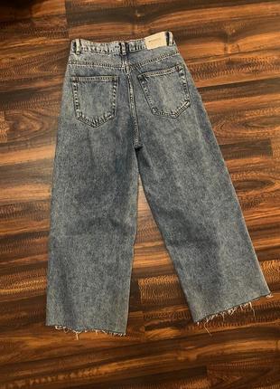 Широкие джинсы кюлоты pull &amp; bear свободные wide leg2 фото