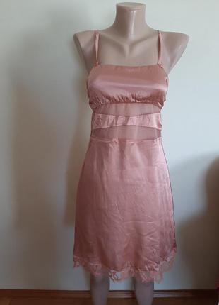 Шовкова нічнушка з мереживом і сіткою parah, italy