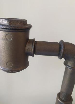 Лампа з труб у стилі лофт. ручна робота5 фото