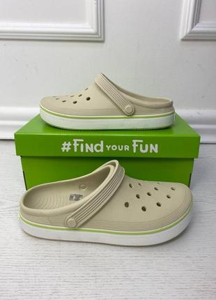 Crocs off court clog bone бежеві крокси