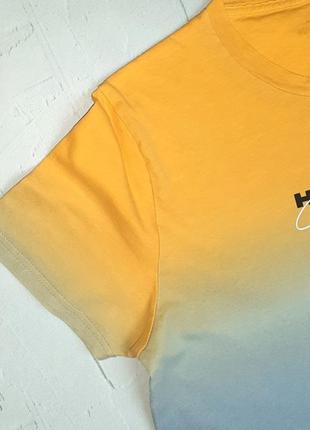 🎁1+1=3 фирменная мужская футболка хлопок омбре hollister, размер 44 - 464 фото