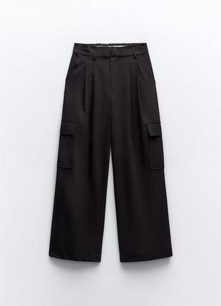 Брюки карго с высокой посадкой3 фото
