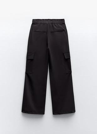 Брюки карго с высокой посадкой5 фото