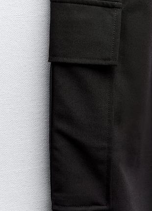 Брюки карго с высокой посадкой8 фото