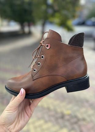 Ботинки женские на флисе/ осенние ботинки