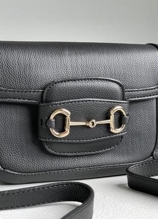 Сумка gucci horsebit 1955 mini bag black 5