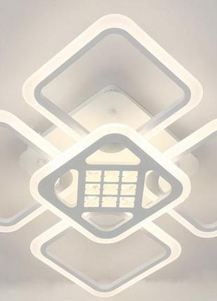 Люстра светодиодная акриловая valeso v k39682-4+1 wt с пультом