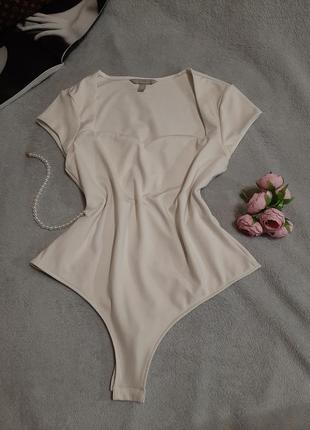 Эффектное боди-блуза с красивым вырезом на декольте h&m размер s4 фото