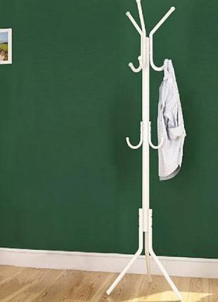 Вешалка напольная металлическая, 175*45 см.белая