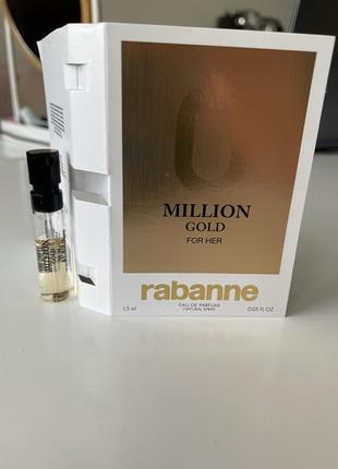 Rabanne million gold for her edp пробник 1,5 ml