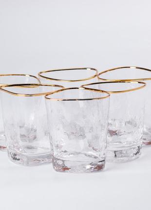 Набір склянок 6 штук по 400 мл для лимонадів води соку коктейлів