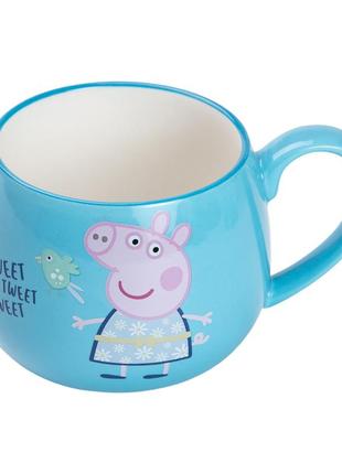 Кружка peppa pig керамическая 400 мл синяя