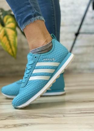 Sale! кроссовки женские adidas lite голубые2 фото