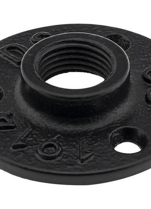 Фланець для труби d-19мм чорний дс