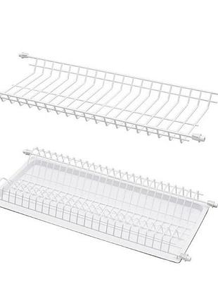 Сушарка для посуду в секцію 600мм біла термопластична дс стандартлайн