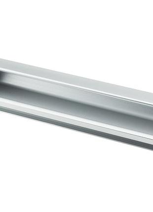 Ручка врезная du 08al/160 алюминий/g2 хром дс оптималайн