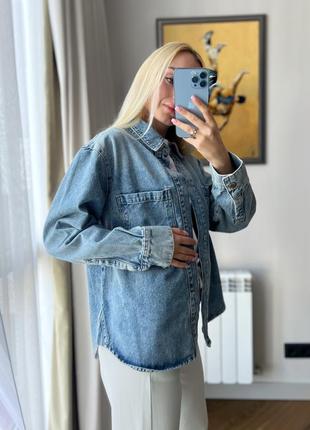 Джинсова сорочка зара, куртка джинсова zara