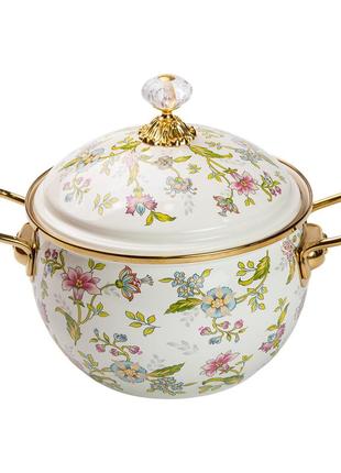 Кастрюля 3 л с эмалированным покрытием для газовых и электрических плит