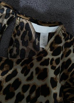 Блуза h&m в леопардовый принт
