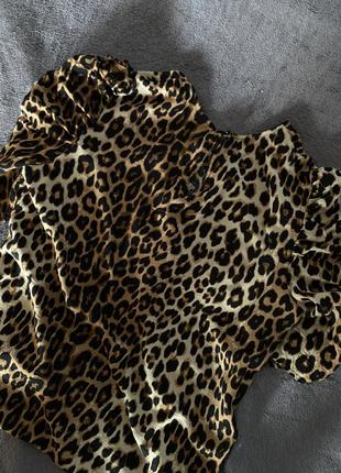 Блуза h&amp;m в леопардовый принт6 фото