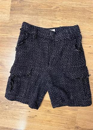 Шорты твидовые новые