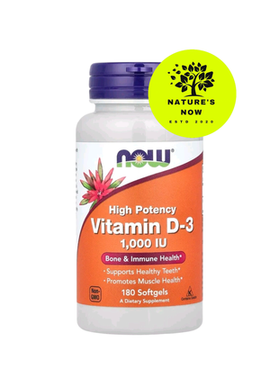 Now foods витамин д3 / d3 1000 ме - 180 капсул