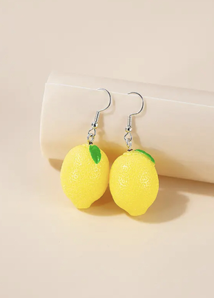 Сережки лимони2 фото