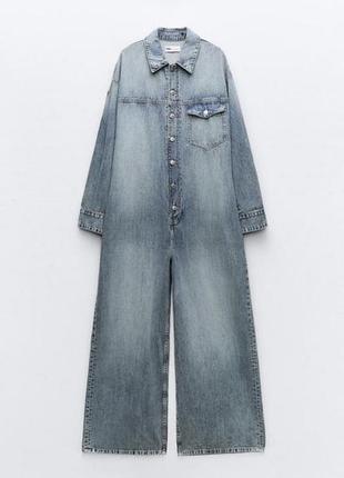 Джинсовый комбинезон от zara
