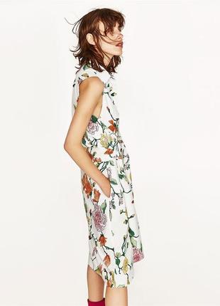 Плаття-сорочка у квітковий принт4 фото