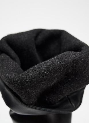 Высокие сапоги zara кожаные сапоги zara