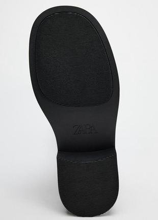 Высокие сапоги zara кожаные сапоги zara