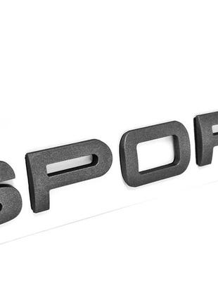 Надпись sport land rover эмблема графит буквы range rover