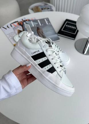 Женские кроссовки adidas campus x bad bunny white1 фото