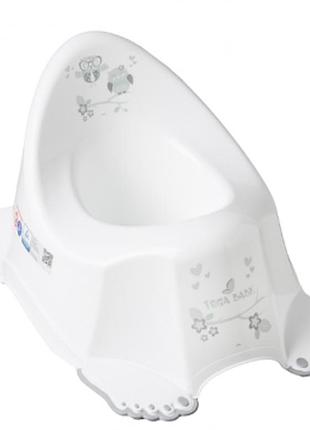 Горшок tega so-001 сова без музыки so-001-103, white, белый