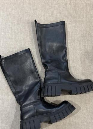 Сапожки высокие zara