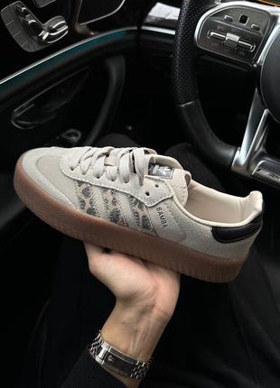 Жіночі кросівки adidas samba leopard адідас самба леопард
