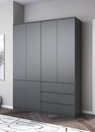 Шкаф для одежды vays, со штангой и полками, комплект из 2 шкафов r10+r16