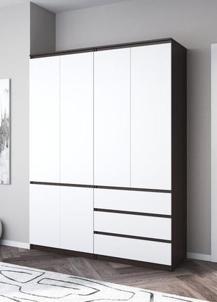 Шкаф для одежды vays, со штангой и полками, комплект из 2 шкафов r10+r16