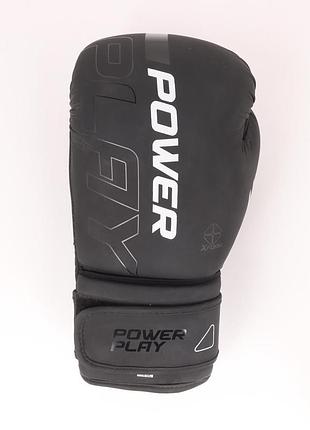 Боксерські рукавиці powerplay 3024 ultra mat чорно-білі 10 унцій