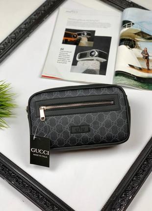 Поясная мужская сумка gucci gg supreme classic s0206 фото