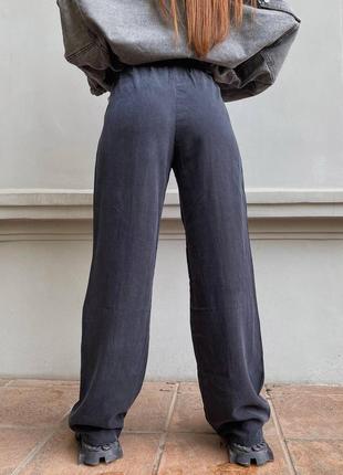 Стильні легенькі брюки massimo dutti зі строчкою6 фото