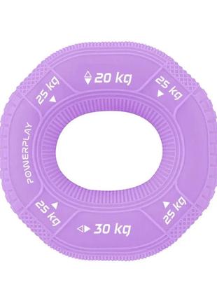 Еспандер кистьовий силіконовий powerplay pp-4331 hand grip medium 20-25-30 кг. фіолетовий
