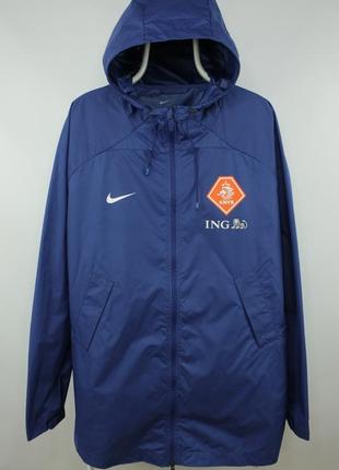 Спортивна подовжена куртка штормовка nike storm fit long jacket netherlands football team