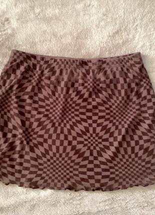 Юбка сетка, m-l, prettylittlething