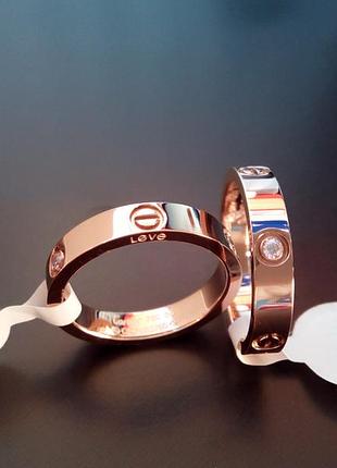 Брендовая кольца в стиле картье cartier love