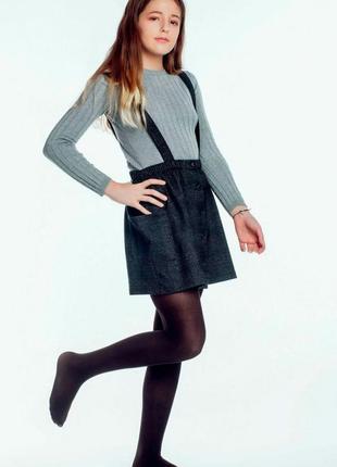 Колготи капрон на флісі для дівчинки. теплі колготи імітація капрону.